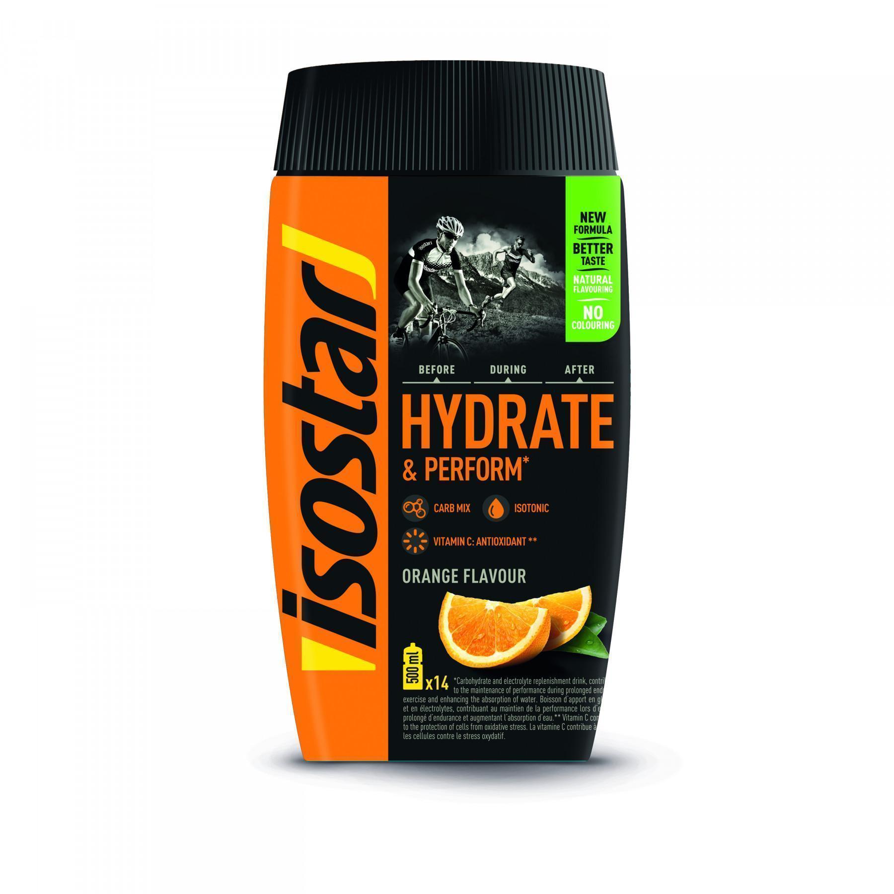 Poudre Isostar Hydrate & Perform Orange (6 boîtes)