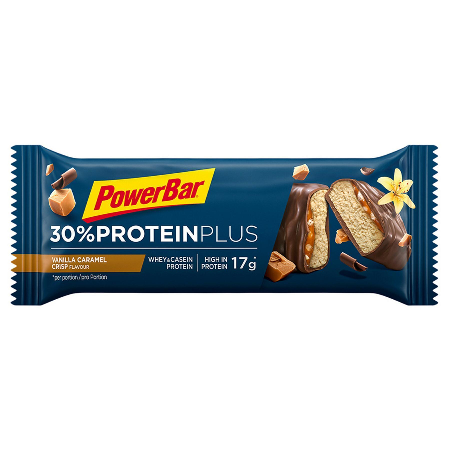 Lot de 15 Barres PowerBar ProteinPlus 30 % - Caramel- Vanilla crisp