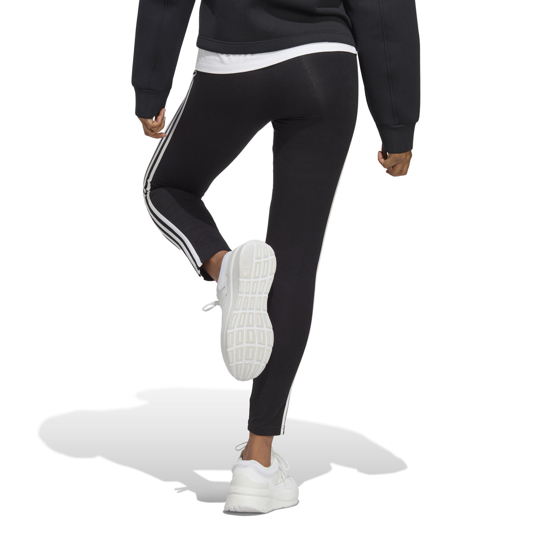 Legging taille haute en jersey simple femme adidas Essentials 3-Stripes