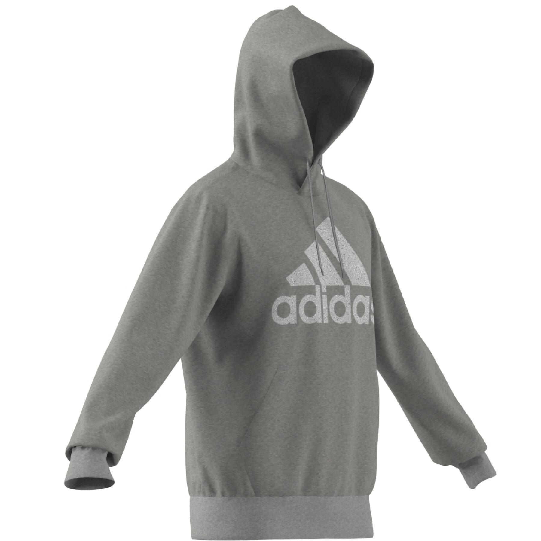 Sweatshirt à capuche grand logo adidas Essentials French Terry