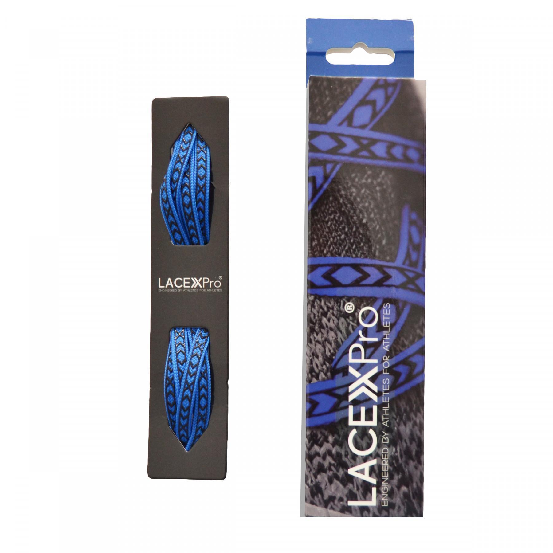 Lacets Lacex Pro Grip bleu foncé