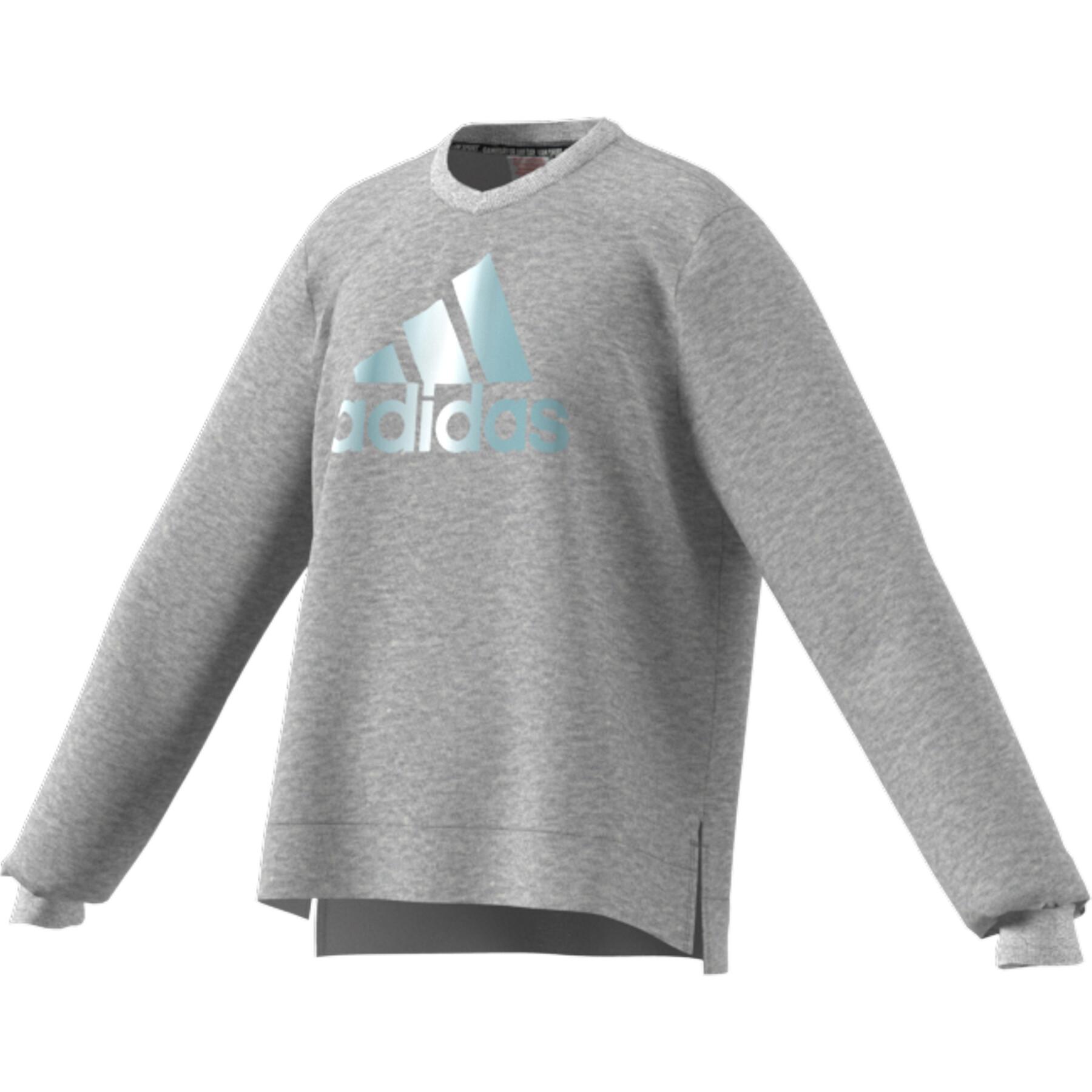 Sweatshirt col rond fille adidas Future Icons Logo Crew