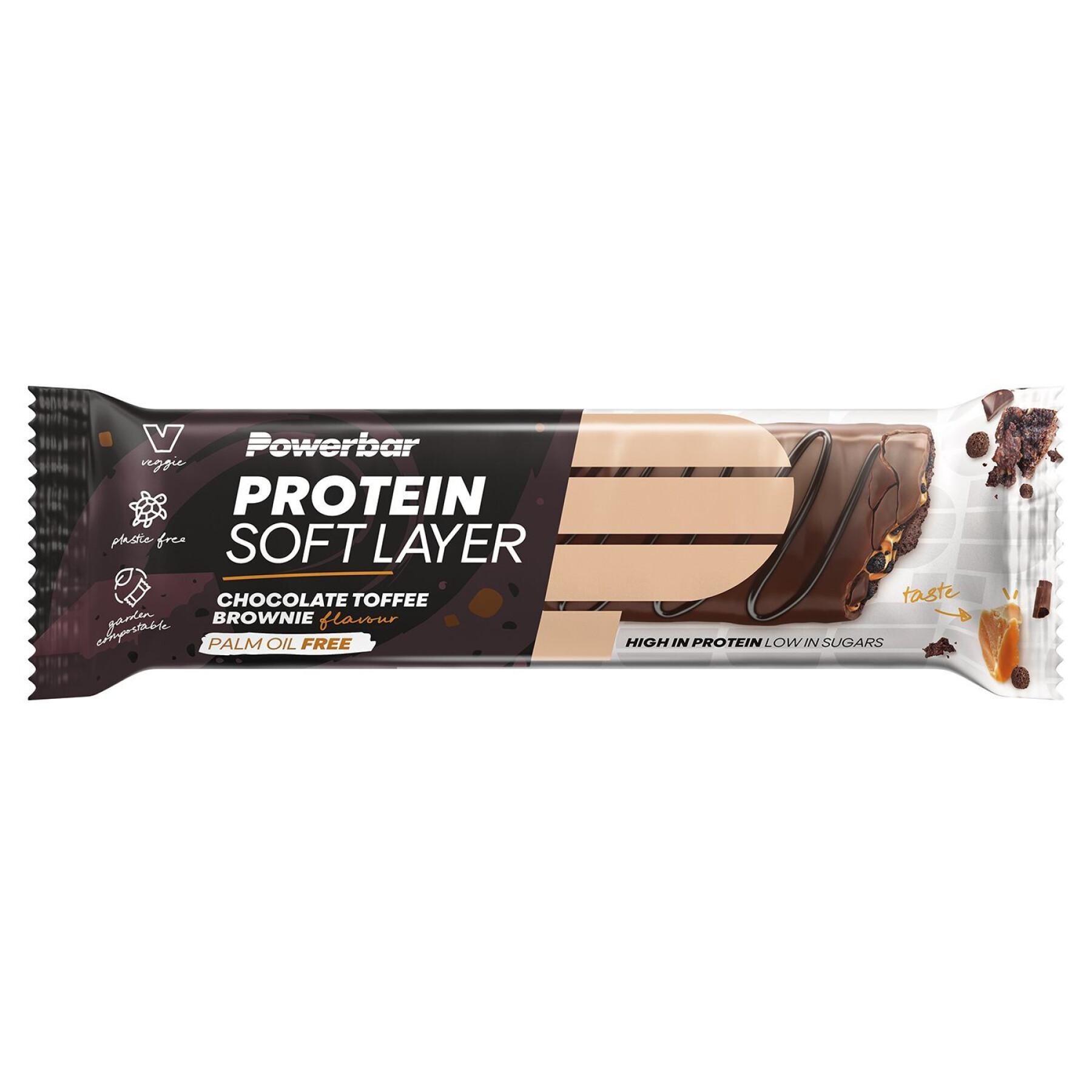 Lot de 12 barres de nutrition protéinée PowerBar Soft Layer