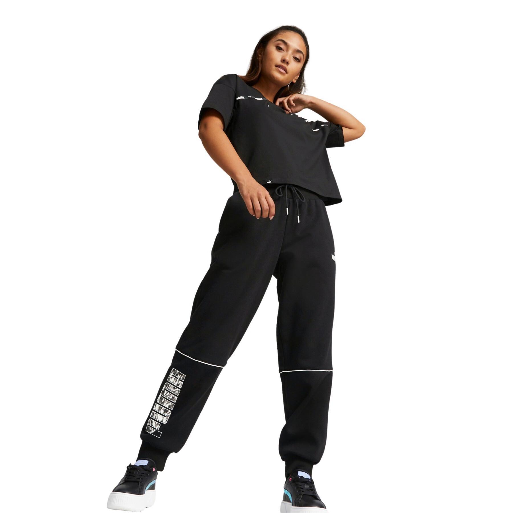 Femme Vêtements Articles de sport et dentraînement Survêtements POWER SAFARI Jogging PUMA en coloris Noir 