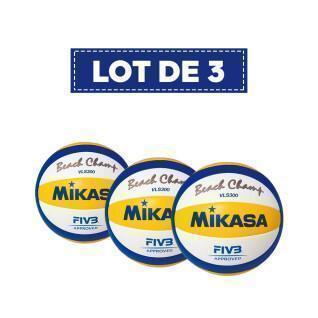 Lot de 3 Ballons Beach Volley Mikasa VLS300