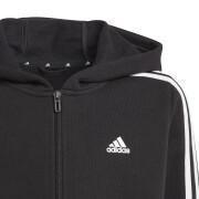 Sweatshirt à capuche zippé enfant adidas 3-Stripes Essentials