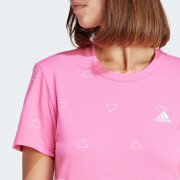 T-shirt slim femme adidas Essentials Monogram Graphic