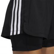 Short femme adidas Pacer 3-Bandes Woven Two-in-One