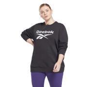 Sweatshirt col rond femme Reebok Identity Logo French Terry (Grandes tailles)