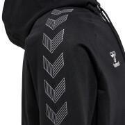 Sweatshirt à capuche zippé coton Hummel Move Grid